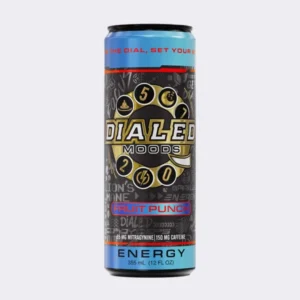 NutraLink Fruit Punch supplement drink mix in vibrant red with fresh fruit accents – energy boost & antioxidant support